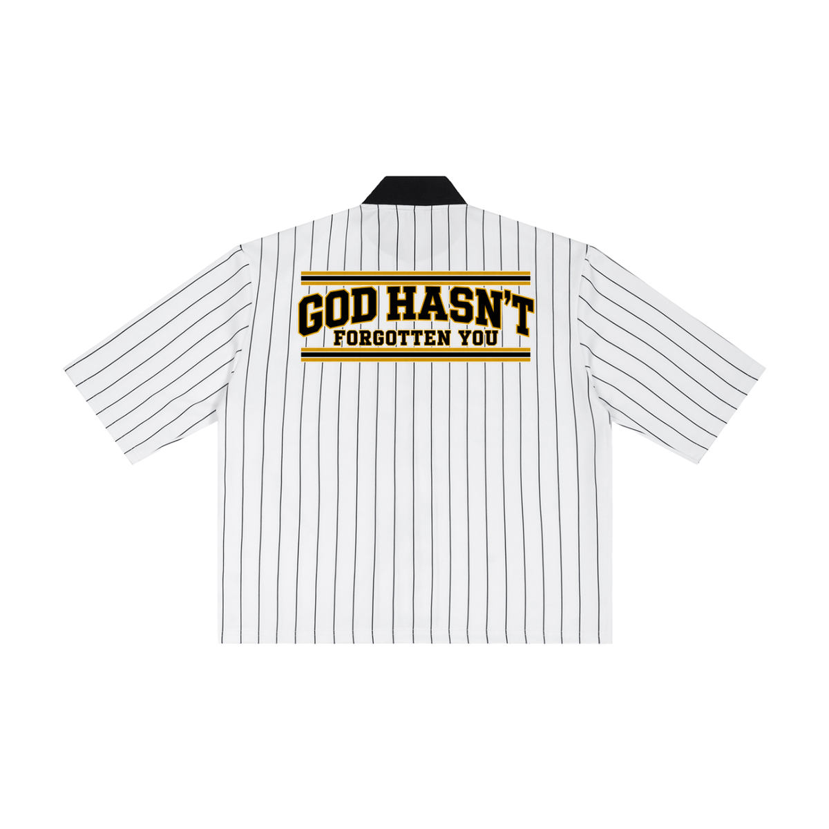 God Hasn't Forgotten You Unisex Striped Full-Zip Baseball Jersey