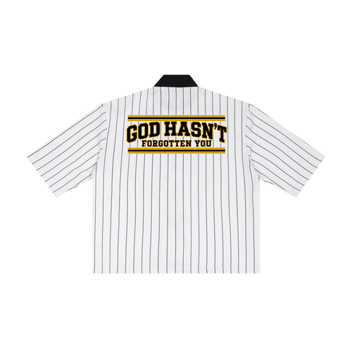 God Hasn't Forgotten You Unisex Striped Full-Zip Baseball Jersey