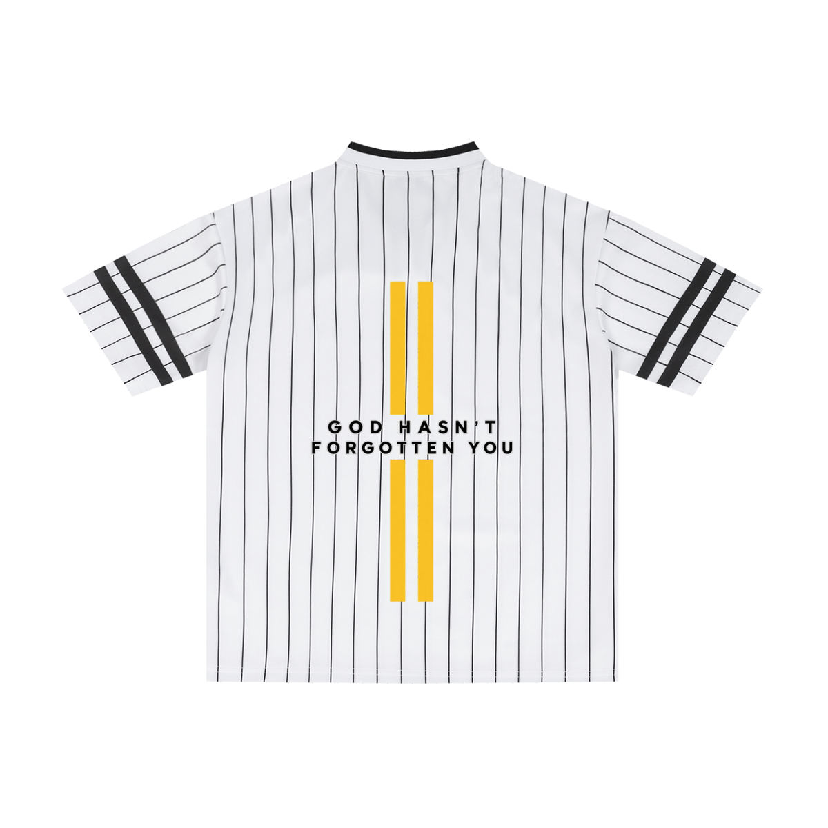 Faith Over Fear Unisex Striped Loose V-Neck T-Shirt